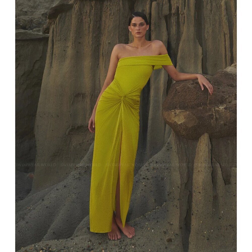 Baobab Aria Maxi Dress in Lime Punch